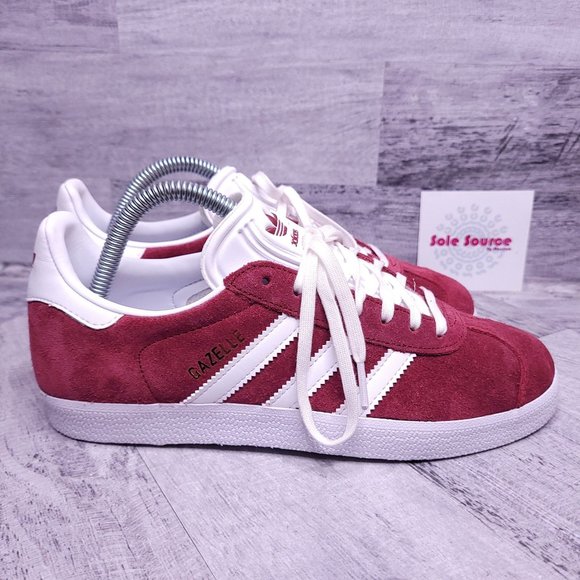 adidas Other - NEW Adidas Gazelle Suede Low Top Sneaker Red White Men's sz 6